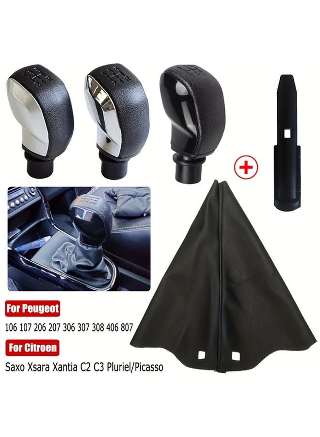 Chrome Anti Lock Brake System Gear Lever Gearbox Connector for Peugeot Citroen Manual Car - Image 1